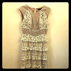 Bcbg ivory lace dress size 6